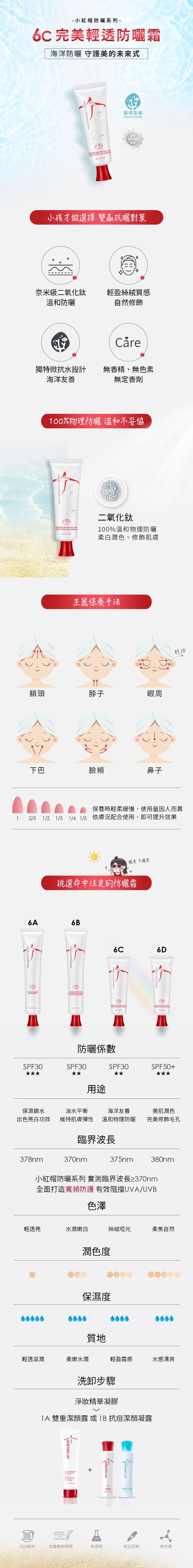 6C 完美輕透防曬霜 6C 完美輕透防曬霜
